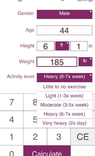 TDEE + BMR + BMI Calculator 3