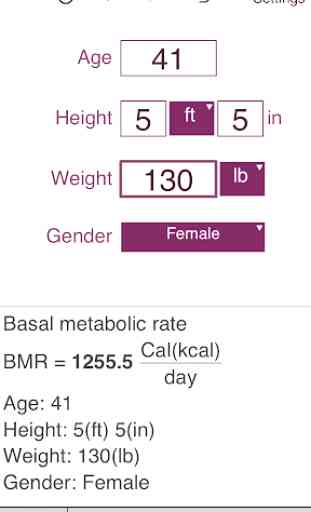 TDEE + BMR + BMI Calculator 4