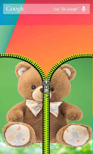 Teddy Bear Zipper Lock 1