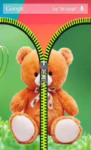 Teddy Bear Zipper Lock 2
