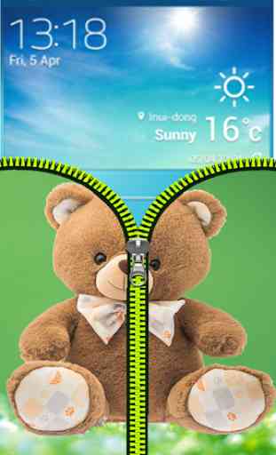 Teddy Bear Zipper Lock 4