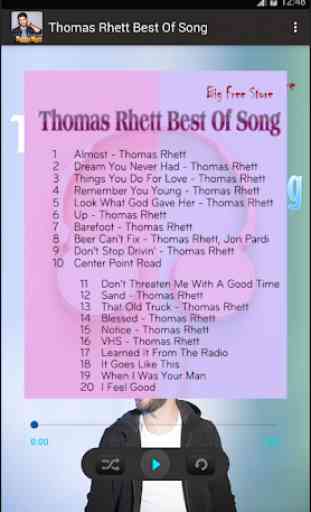 Thomas Rhett Best Of Song 2