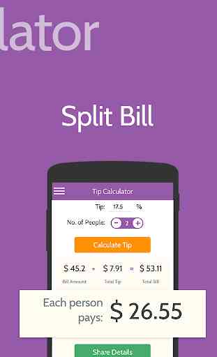 Tip Calculator: Calculate Tips, Split Bill 2