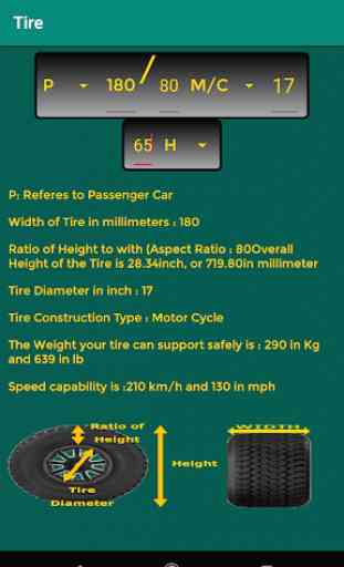 Tire Size - Tyre Calculations 3