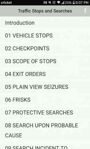 Traffic Stops & Searches 1
