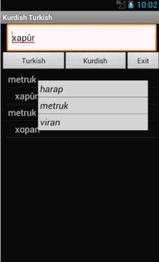Turkish Kurdish Dictionary 1
