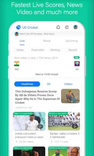 UC Cricket - Live Cricket Scores, news & Cricinfo 1