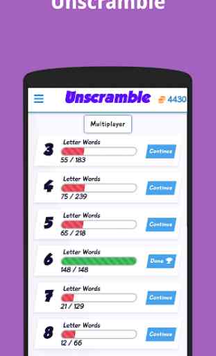 Unscramble - Synonyms, Shuffle, Answer 1