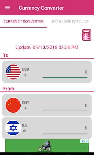 US Dollar To Chinese Yuan and ILS Converter App 2