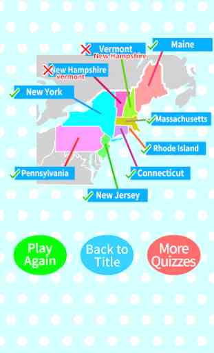 US States & Capitals Map Quiz 4