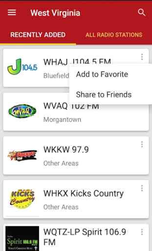 West Virginia Radio Stations - USA 2