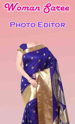 Women Saree Photo Suit : Saree Photo Montage 2