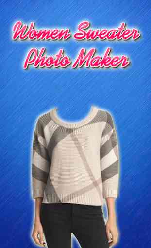 Women Sweater Photo Maker 4