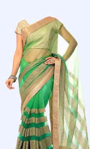 Women Transparent Saree Photo Suit 1