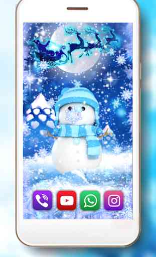 Snowman Christmas Live Wallpaper 1