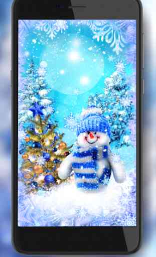 Snowman Christmas Live Wallpaper 3