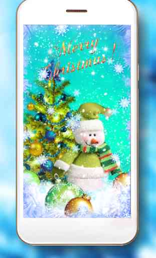Snowman Christmas Live Wallpaper 4