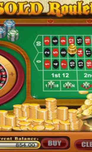 AAA House of Luck-y Gold Roulette Spin the Wheel Craze - Hit Win Play Wild Jackpot Casino Games Pro 4