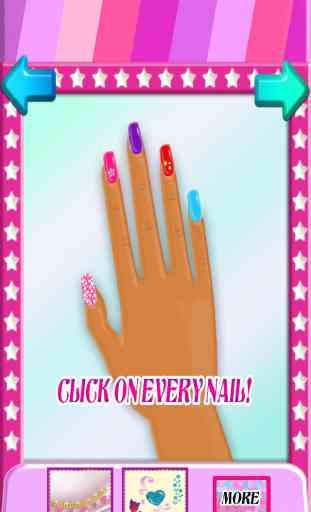 Aaah! Make my nails beautiful! FREE- super fun beauty salon game for little flower girls 4
