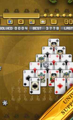 ACC Solitaire [ Pyramid ] HD Free - Classic Card Games for iPad & iPhone 4