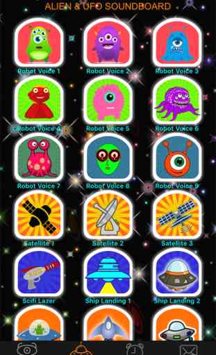 Alien Voice & UFO Soundboard Button Free: 90+ Sci-Fi Sound Effects of Robot Chatter & Space Flying 2