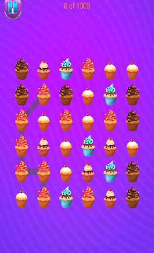 Aah!! Yummy Crazy Cupcake Cookie Match 3 Puzzle Free 2
