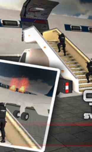 Airplane SWAT Team Force Elite Sniper Mission 3D Hostage 4