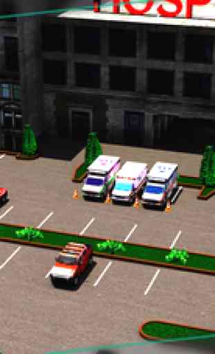 Ambulance Parking Simulator HD - Real Heavy Car Driving Test Run Sim Racing Games 1