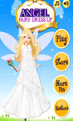 Angel Fairy Dress Up – Girls Kids cute little beauty fashion free Makeup & Dress Up Game 1
