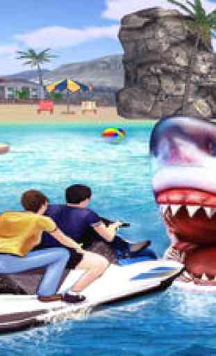 Angry Shark 3D. Attack Of Hungy Great White Terror on The Beach 1