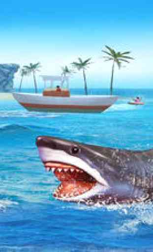 Angry Shark 3D. Attack Of Hungy Great White Terror on The Beach 3