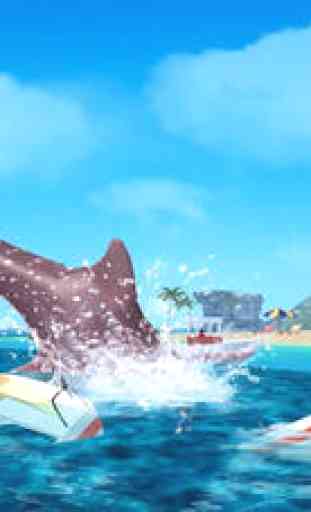 Angry Shark 3D. Attack Of Hungy Great White Terror on The Beach 4