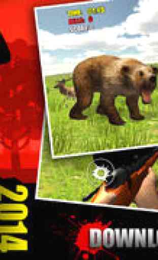 Animal Hunter 2014 3D - Sniper Shooting Gun Down Deer, Boar, Fox, Bear & More Simulator Game 2