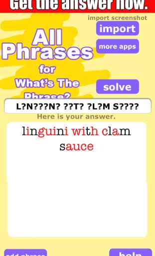 All Phrases Free Cheat for Whats The Phrase 2