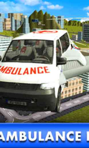 Ambulance Air Craft: Flying Car Driver Simulator 1