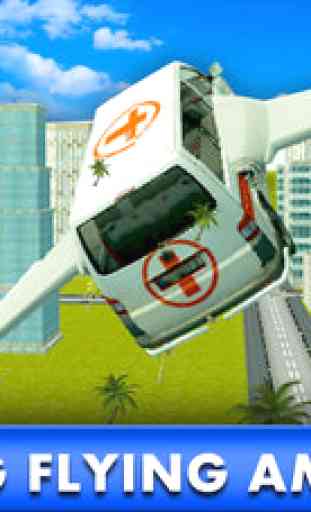 Ambulance Air Craft: Flying Car Driver Simulator 2