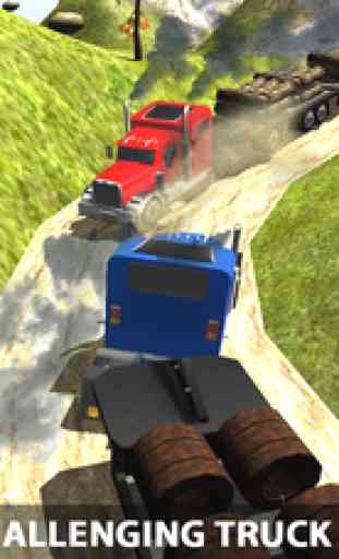 American Cargo Truck Driver Hill Climbing Simulator 3