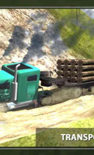 American Cargo Truck Driver Hill Climbing Simulator 4