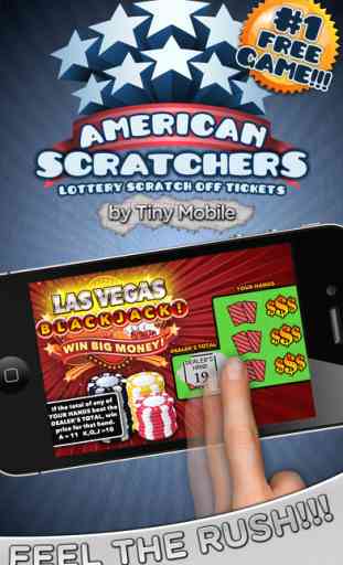 American Scratchers Lottery Scratch Off Tickets 1