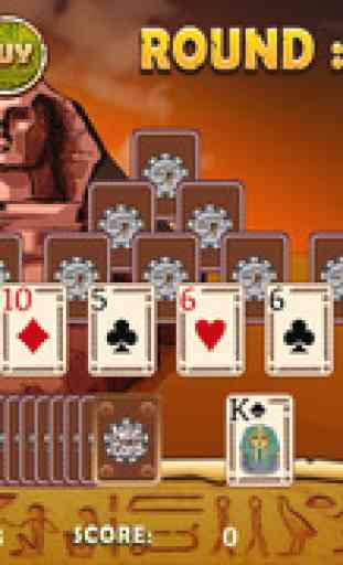 Ancient Egyptian Tri Tower Pyramid Solitaire 1
