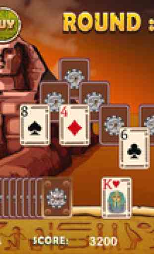 Ancient Egyptian Tri Tower Pyramid Solitaire 2