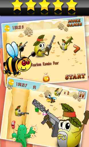 Angry Rambo Pear - shooting games for kids free 1