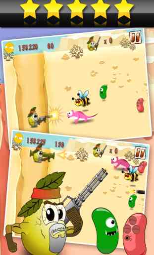 Angry Rambo Pear - shooting games for kids free 2