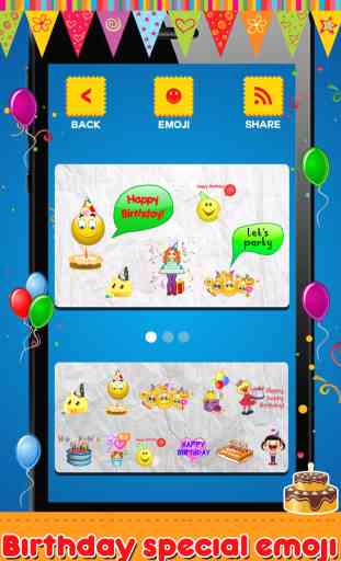 Animated 3D Birthday Emoji, Wishes, Cards & Emoticons 2