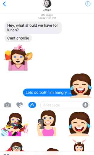 Anna – Sassy Emoji Stickers for Women on iMessage 1