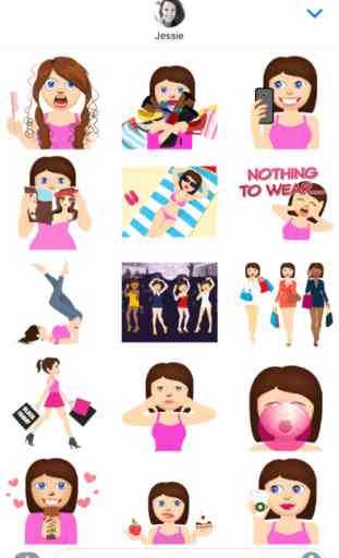 Anna – Sassy Emoji Stickers for Women on iMessage 2