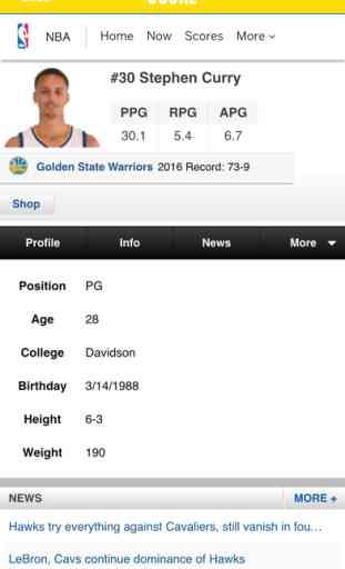 App for Stephen Curry 3