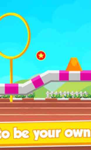 Athletic Rio Summer Sports 2016: Bolt Run & Sprint Towards Finish Line For Gold Medal 2