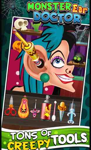 Awesome Demon Ear Doctor Office - Virtual Monster Ear Care Surgery & Makeover Games for Kids 1