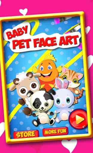 Baby pet face art – Animal beauty decor & painting free game for girls & kids 1
